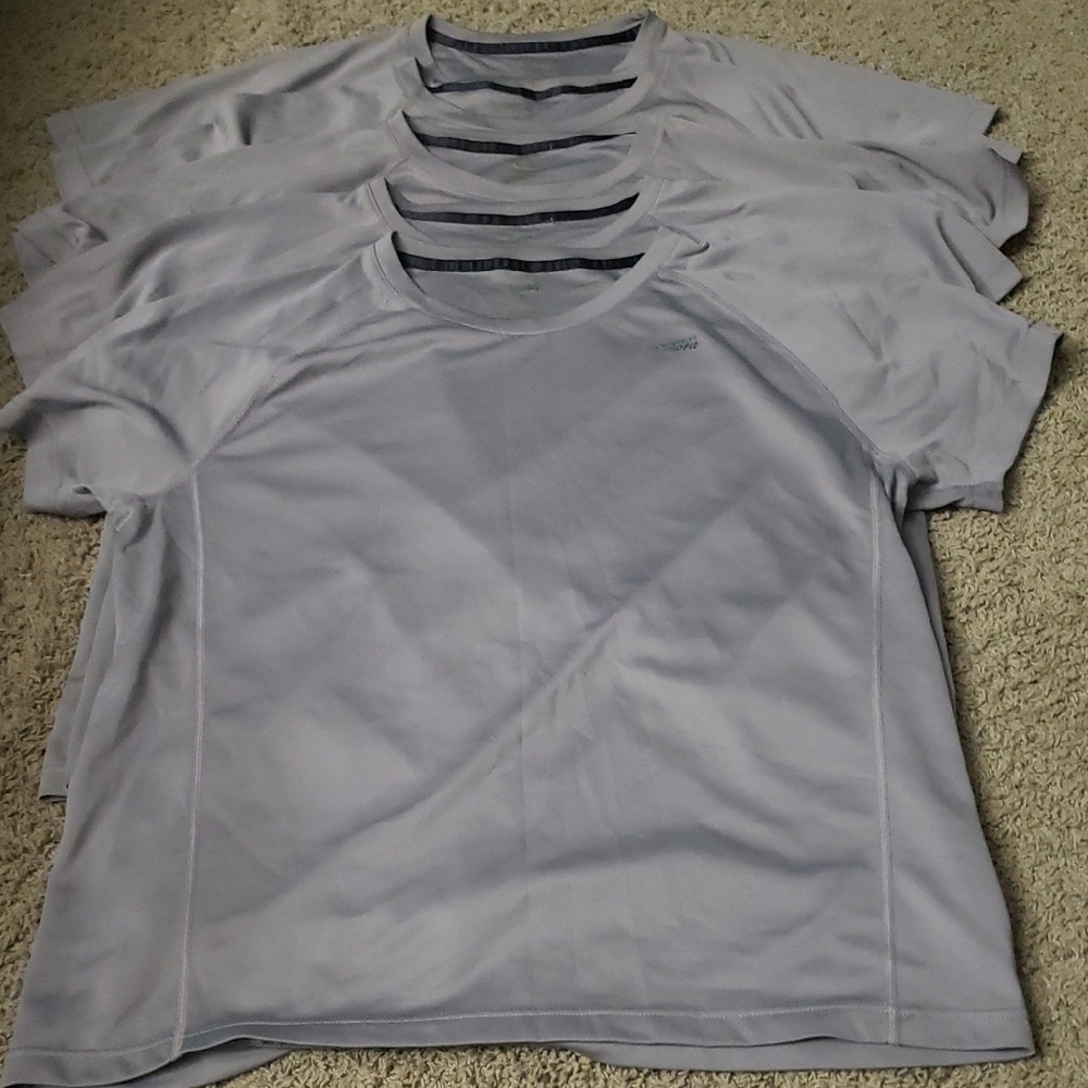 Set Of 5: Men's XL Copper Fit Gray Tees
